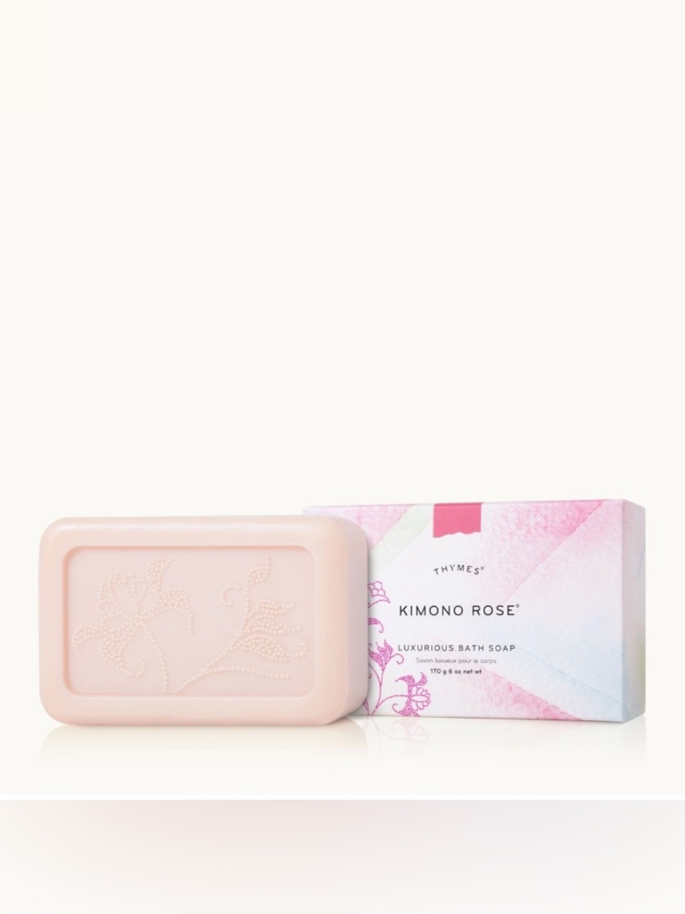 Thymes Kimono Rose Luxurious Bar Soap